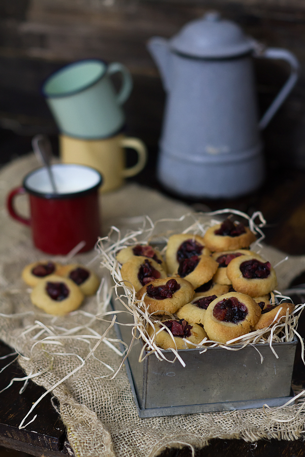 Pastitas de jengibre con frutos rojos