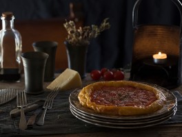 Tarta tatín de tomates