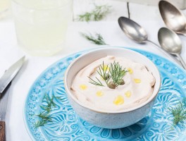 Dip de salmón noruego