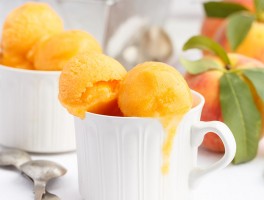 sorbete de melocotón