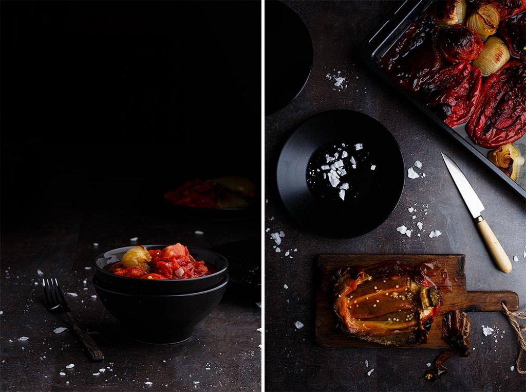 Pimientos asados al horno, receta muy sencilla y diferente.