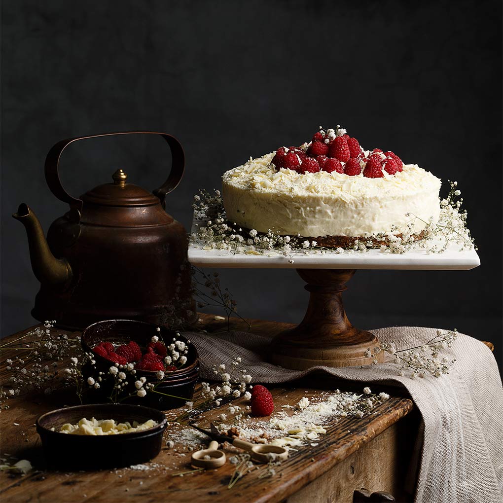 Tarta de chocolate blanco