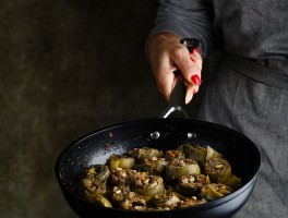 Alcachofas con jamón