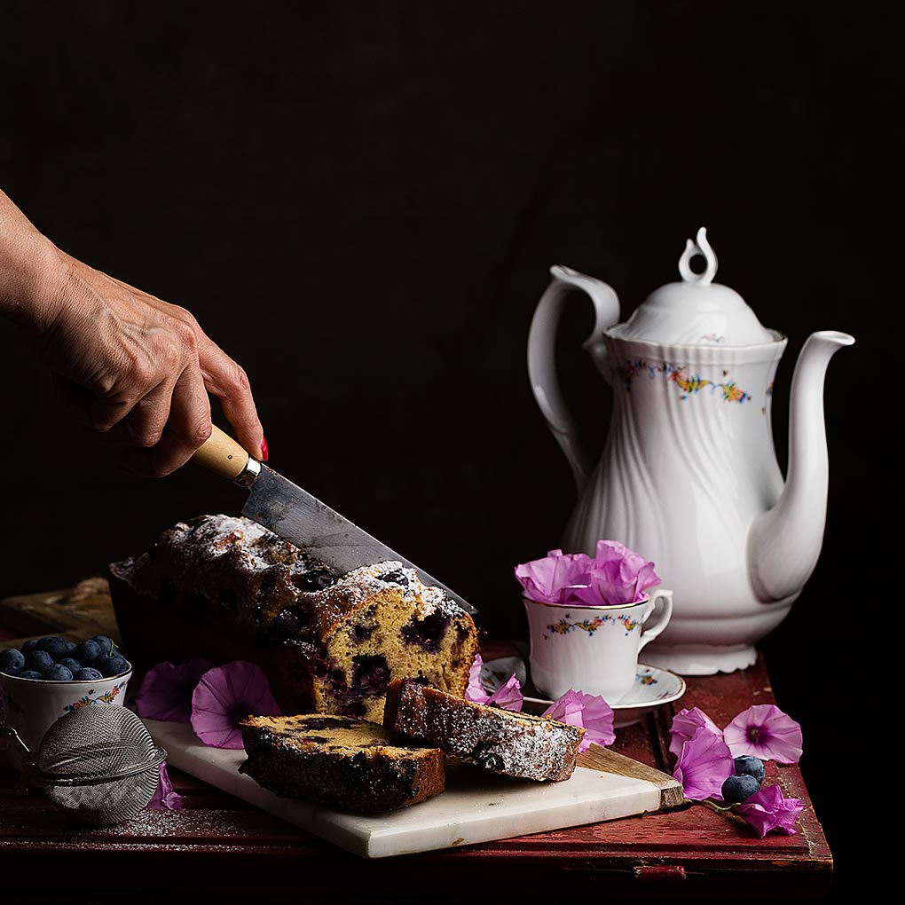 Plum Cake de arándanos