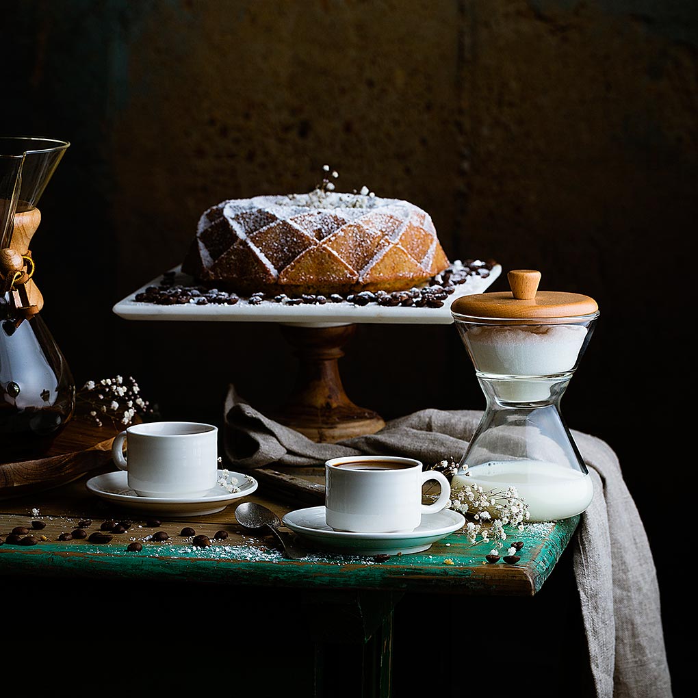 Bundt cake de café