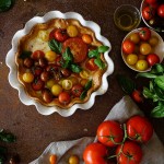 Tarta de tomate y mozarella