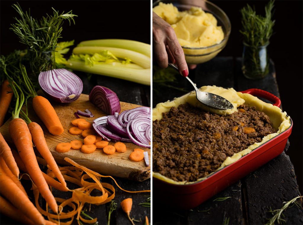 Pastel de carne inglés y patata o Sheperd's Pie Los Tragaldabas